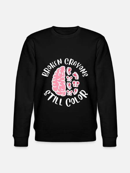 Mental Health Awareness - Stanley/Stella CHANGER Unisex Organic Sweatshirt - black