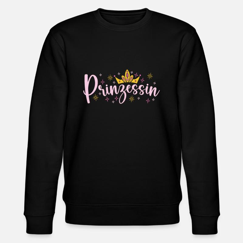 Prinzessin Krone - Stanley/Stella Unisex Bio-Sweatshirt CHANGER  - Schwarz