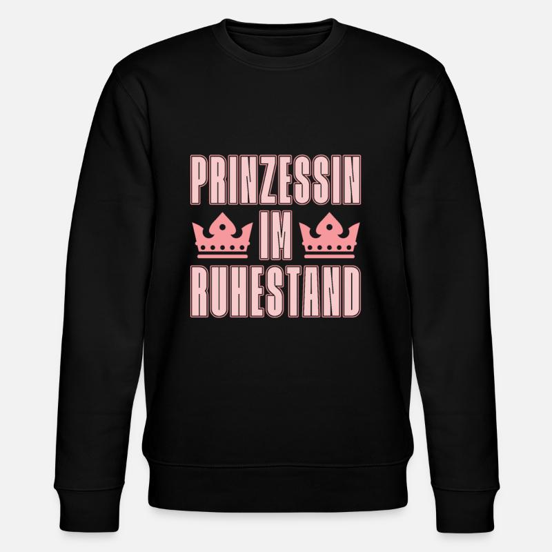Prinzessin Krone - Stanley/Stella Unisex Bio-Sweatshirt CHANGER - Schwarz