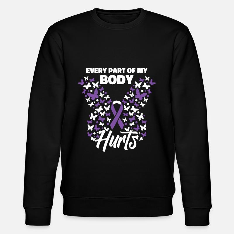 Fibromyalgia Rheumatism Cute - Stanley/Stella CHANGER Unisex Organic Sweatshirt - black