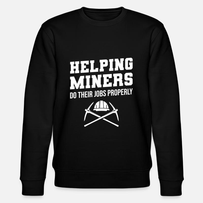 Engineer Mining Engineer - Stanley/Stella CHANGER Unisex Organic Sweatshirt - black