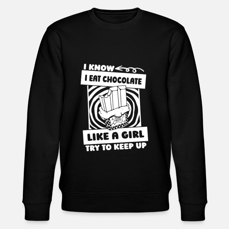 Schokolade Schoki - Stanley/Stella Unisex Bio-Sweatshirt CHANGER - Schwarz
