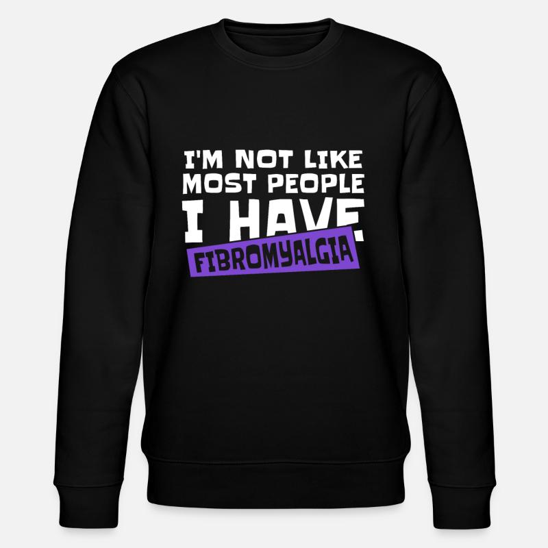 Fibromyalgia Rheumatism - Stanley/Stella CHANGER Unisex Organic Sweatshirt - black