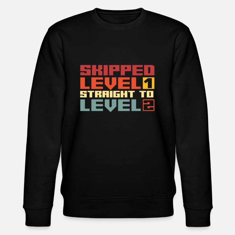 Twin Daddy Twins Daddy Funny - Stanley/Stella CHANGER Unisex Organic Sweatshirt - black