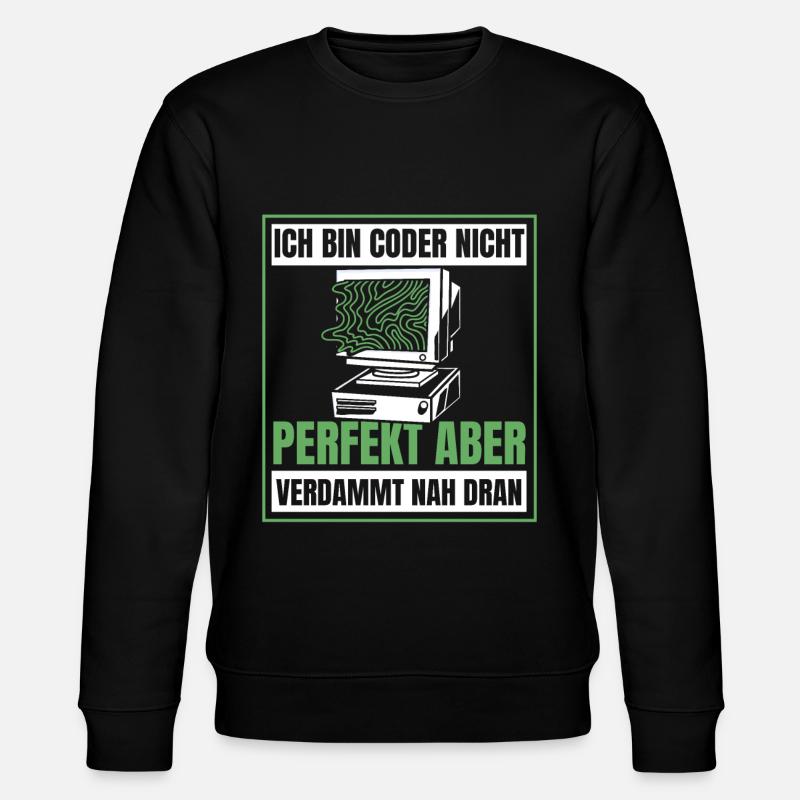 Entwickler Coder Programmierer Humor - Stanley/Stella Unisex Bio-Sweatshirt CHANGER  - Schwarz