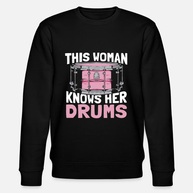 Drums Drummer Drummer - Stanley/Stella CHANGER Unisex Organic Sweatshirt - black