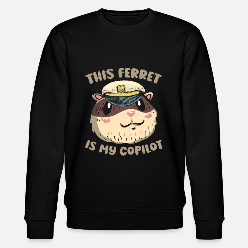 Copilote du putois furet - Sweat bio CHANGER Stanley/Stella Unisexe - noir