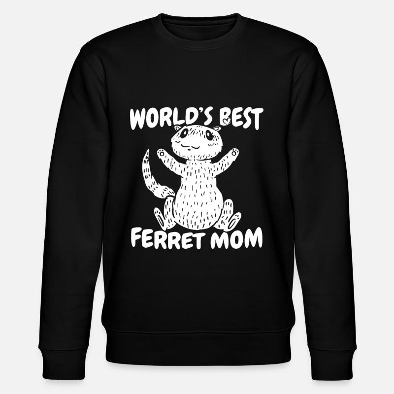 Frettchen Iltis Mutter - Stanley/Stella Unisex Bio-Sweatshirt CHANGER  - Schwarz