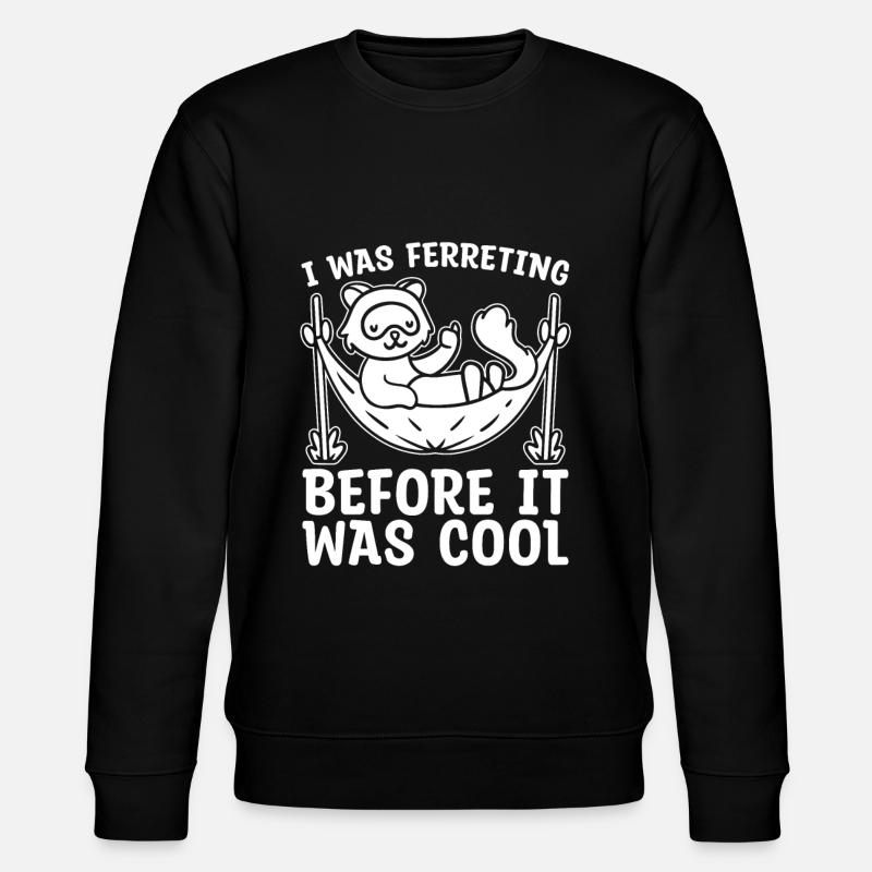 Frettchen Iltis - Stanley/Stella Unisex Bio-Sweatshirt CHANGER  - Schwarz