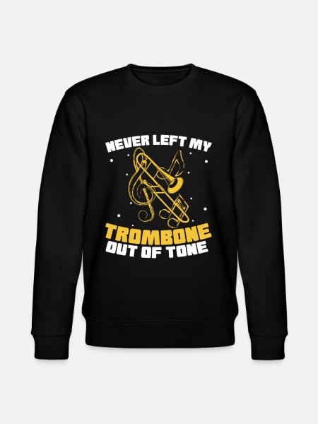 Minstrel Trombone Funny - Stanley/Stella CHANGER Unisex Organic Sweatshirt - black