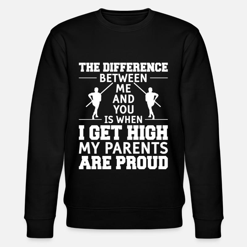 Stabhochsprung Stabspringer Leichtathletik - Stanley/Stella Unisex Bio-Sweatshirt CHANGER - Schwarz