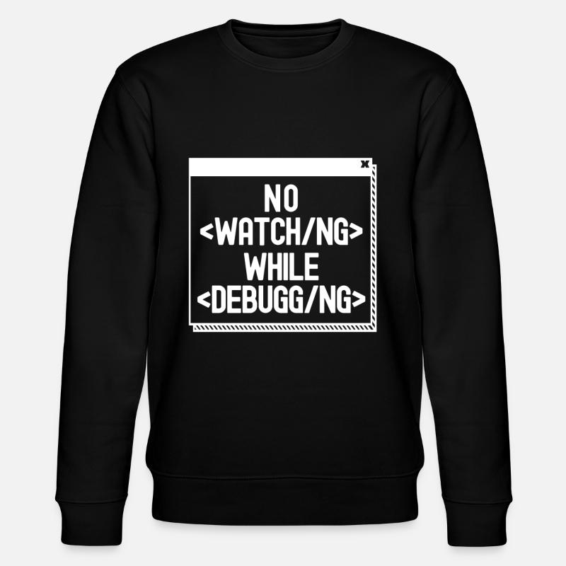 Developer Coder Programmer - Stanley/Stella CHANGER Unisex Organic Sweatshirt - black