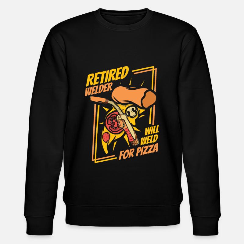 Welder locksmith pizza - Stanley/Stella CHANGER Unisex Organic Sweatshirt - black