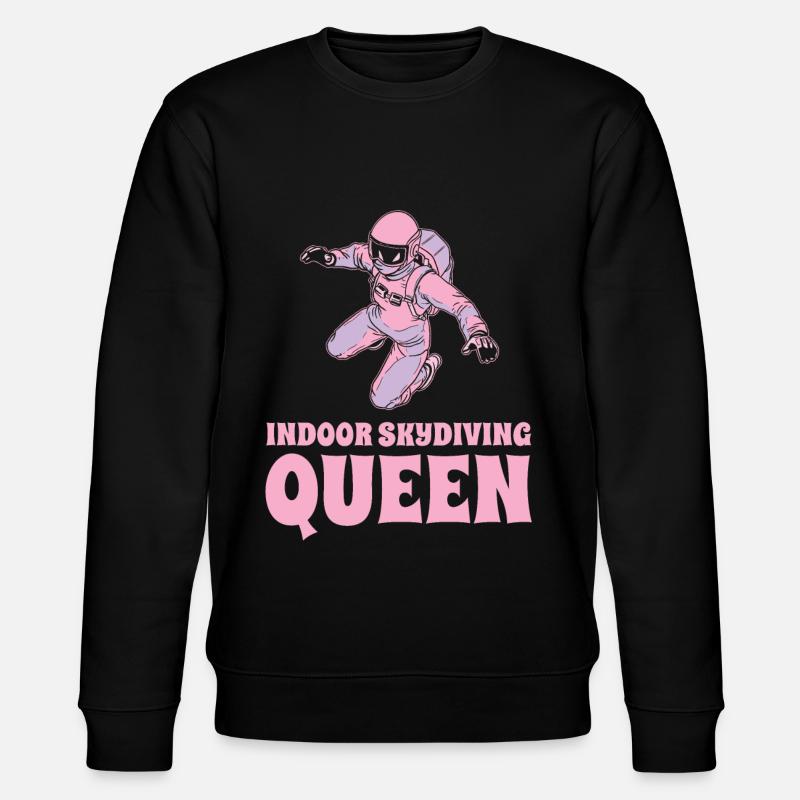 Indoor Skydiving Queen - Stanley/Stella CHANGER Unisex Organic Sweatshirt - black