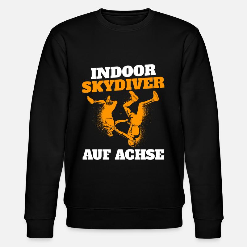 Indoor Skydiving Witzig - Stanley/Stella Unisex Bio-Sweatshirt CHANGER  - Schwarz