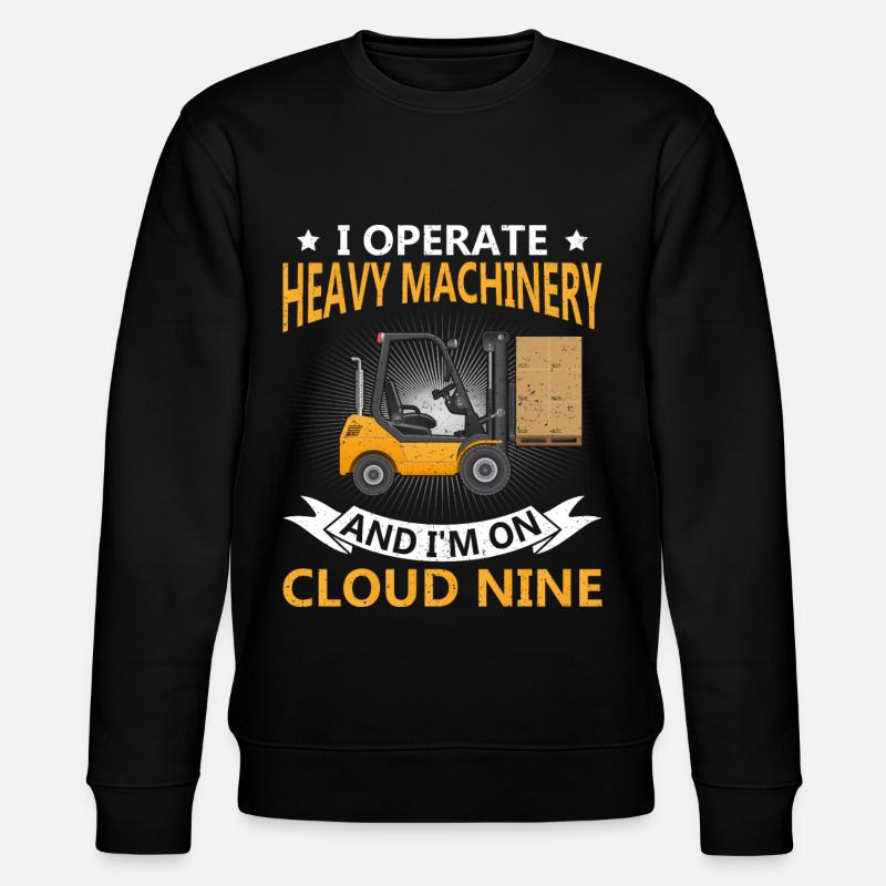 Gabelstaplerfahrer Gabelstapler Staplerfahrer - Stanley/Stella Unisex Bio-Sweatshirt CHANGER  - Schwarz
