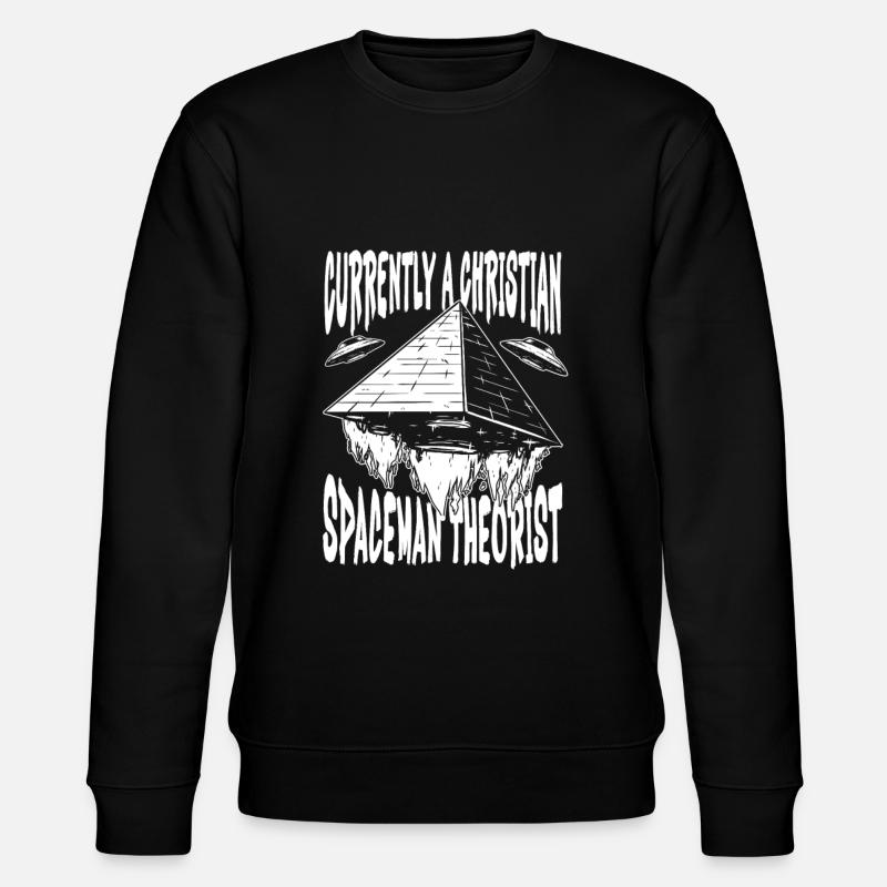 Christ Christianity Pyramid - Stanley/Stella CHANGER Unisex Organic Sweatshirt - black