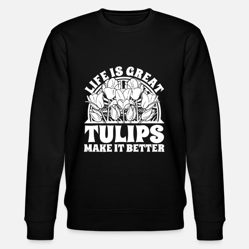 Tulipes Tulipes - Sweat bio CHANGER Stanley/Stella Unisexe - noir