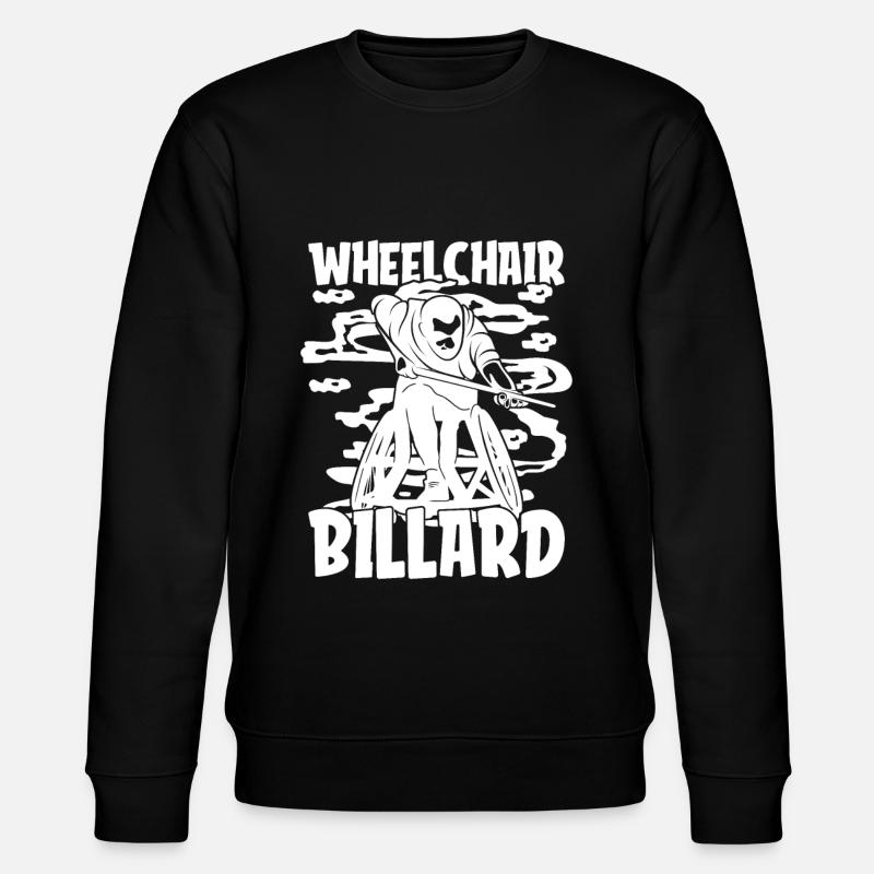 Billard Fauteuil roulant - Sweat bio CHANGER Stanley/Stella Unisexe - noir