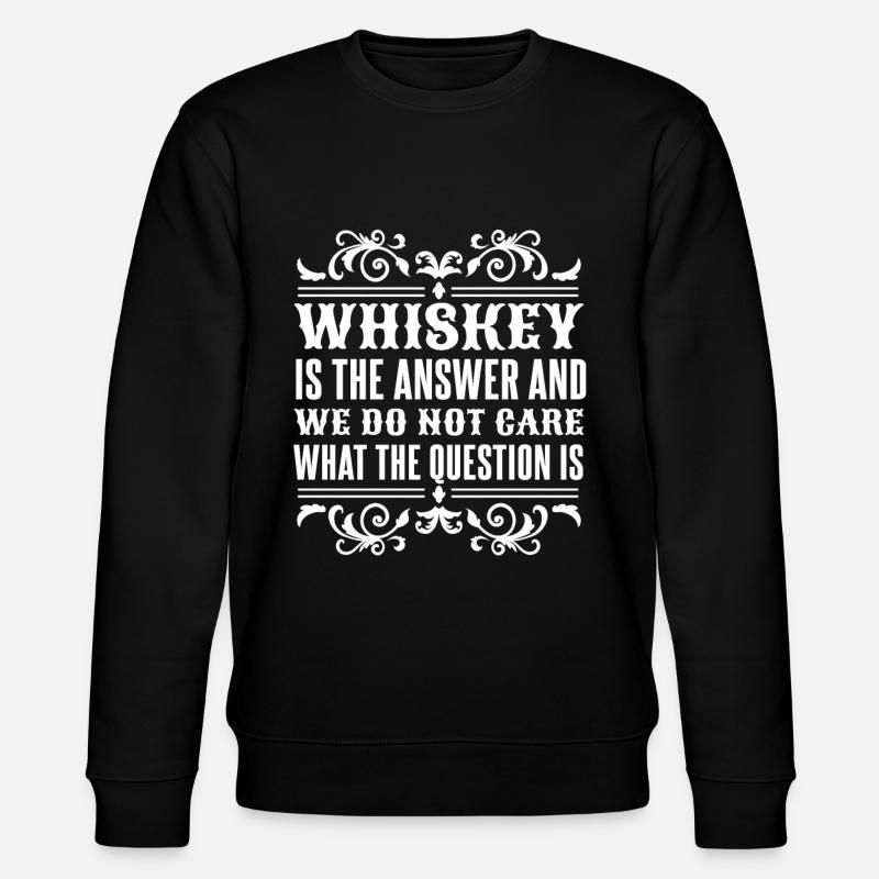 Whisky Whiskey - Sweat bio CHANGER Stanley/Stella Unisexe - noir