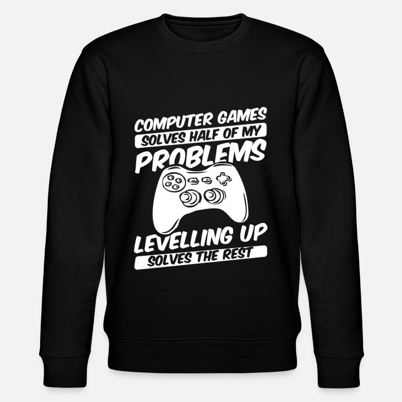 Gamer Gaming Controller - Stanley/Stella CHANGER Unisex Organic Sweatshirt - black
