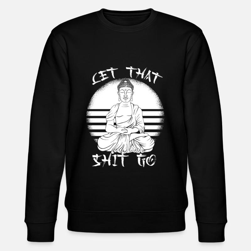 Buddha Buddhist Lustig - Stanley/Stella Unisex Bio-Sweatshirt CHANGER - Schwarz
