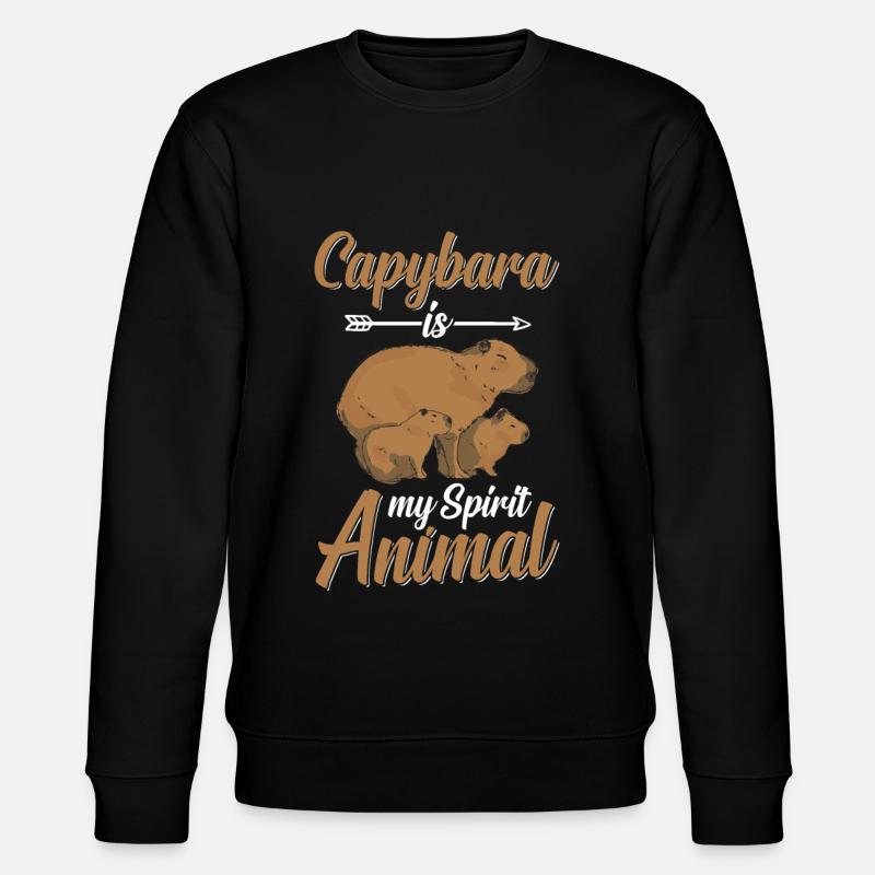 Capybara rodent capybara capybara - Stanley/Stella CHANGER Unisex Organic Sweatshirt - black