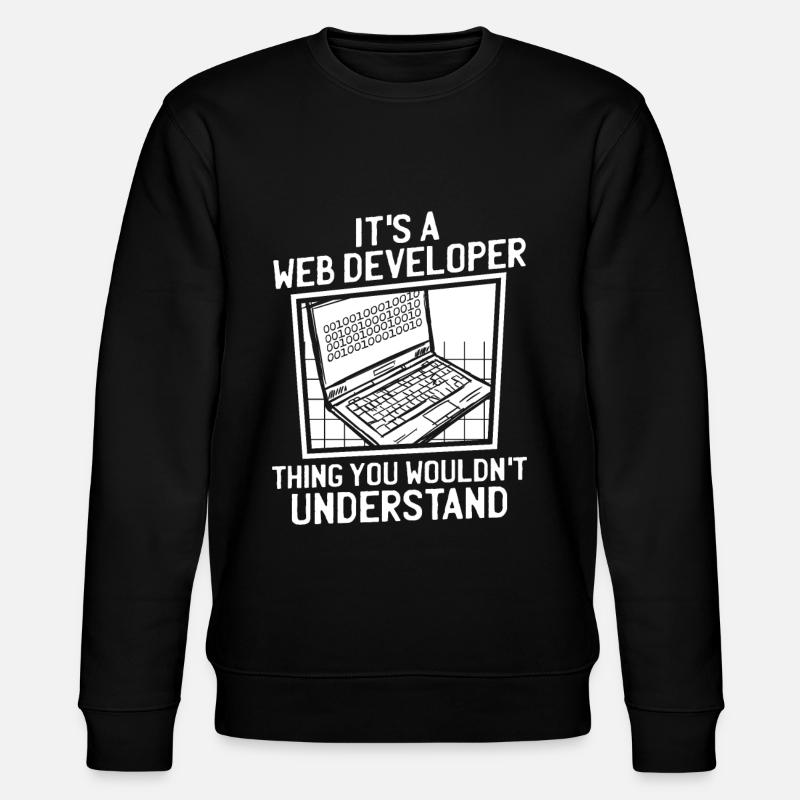 Web Entwickler Webdeveloper - Stanley/Stella Unisex Bio-Sweatshirt CHANGER  - Schwarz
