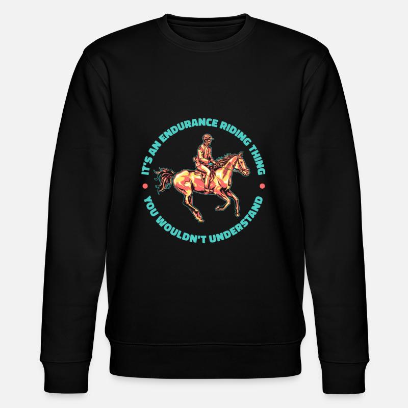 Équitation équestre cool Endurance - Sweat bio CHANGER Stanley/Stella Unisexe - noir