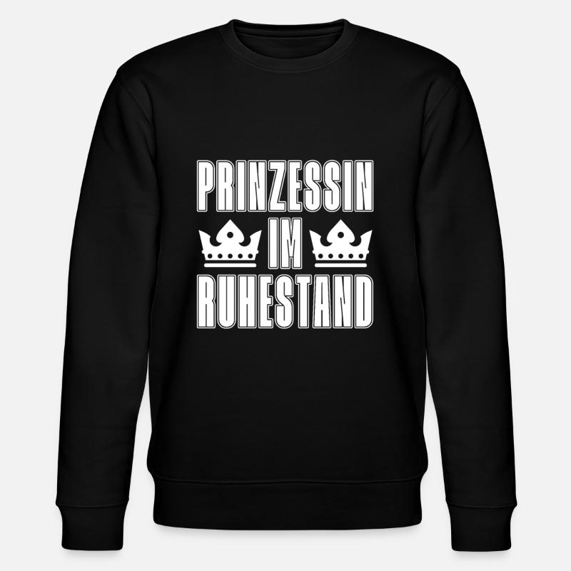Prinzessin - Stanley/Stella Unisex Bio-Sweatshirt CHANGER  - Schwarz