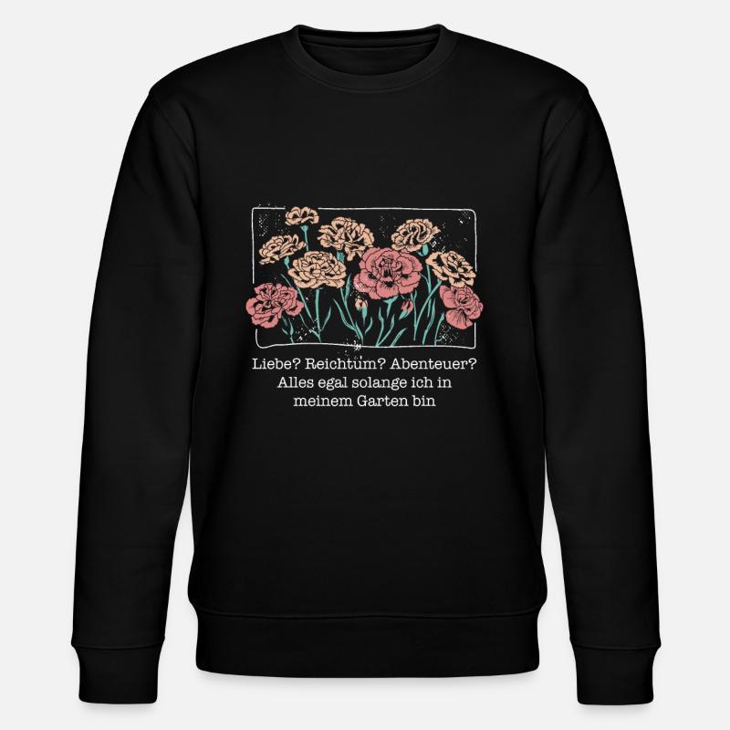 Hobbygärtner Garten Liebe - Stanley/Stella Unisex Bio-Sweatshirt CHANGER - Schwarz