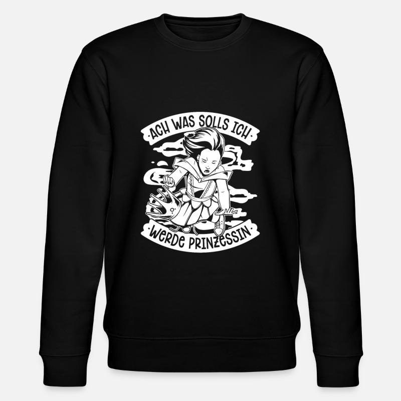 Prinzessin - Stanley/Stella Unisex Bio-Sweatshirt CHANGER  - Schwarz