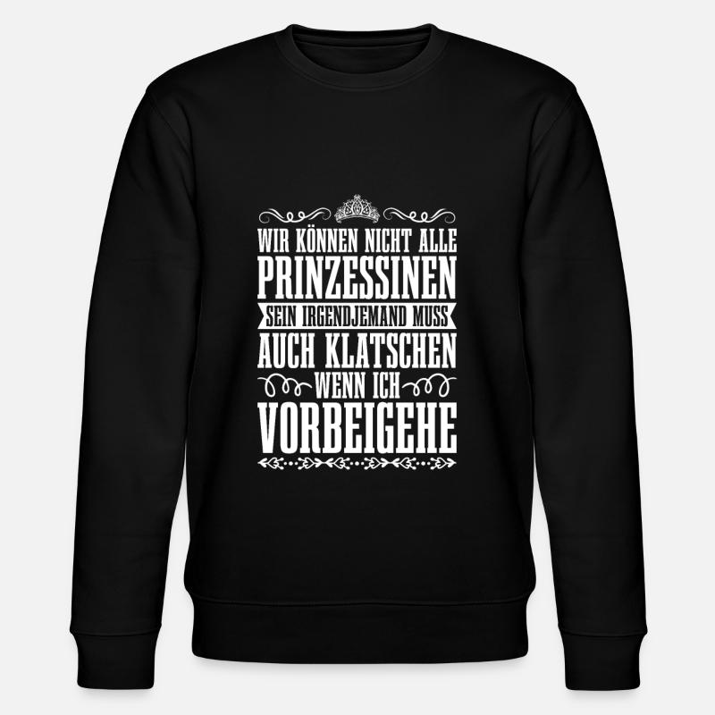 Prinzessin Krone - Stanley/Stella Unisex Bio-Sweatshirt CHANGER  - Schwarz