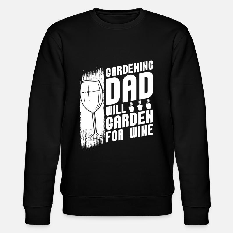 Hobbygärtner Garten Gartenvater - Stanley/Stella Unisex Bio-Sweatshirt CHANGER - Schwarz