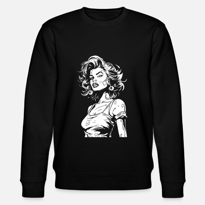 Zombie Halloween - Stanley/Stella Unisex Bio-Sweatshirt CHANGER  - Schwarz