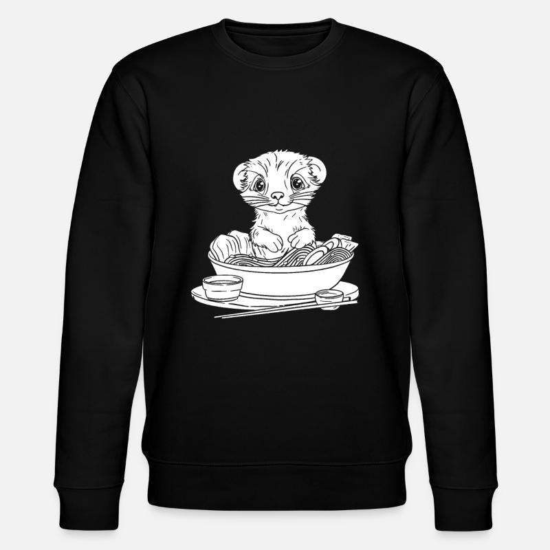 Frettchen Iltis - Stanley/Stella Unisex Bio-Sweatshirt CHANGER  - Schwarz