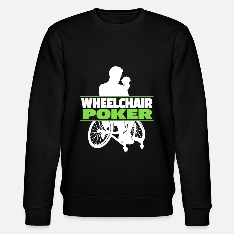 Poker Fauteuil roulant - Sweat bio CHANGER Stanley/Stella Unisexe - noir