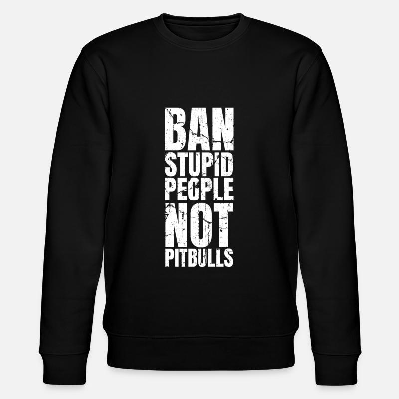 Pitbull Pitbull Verbot - Stanley/Stella Unisex Bio-Sweatshirt CHANGER  - Schwarz