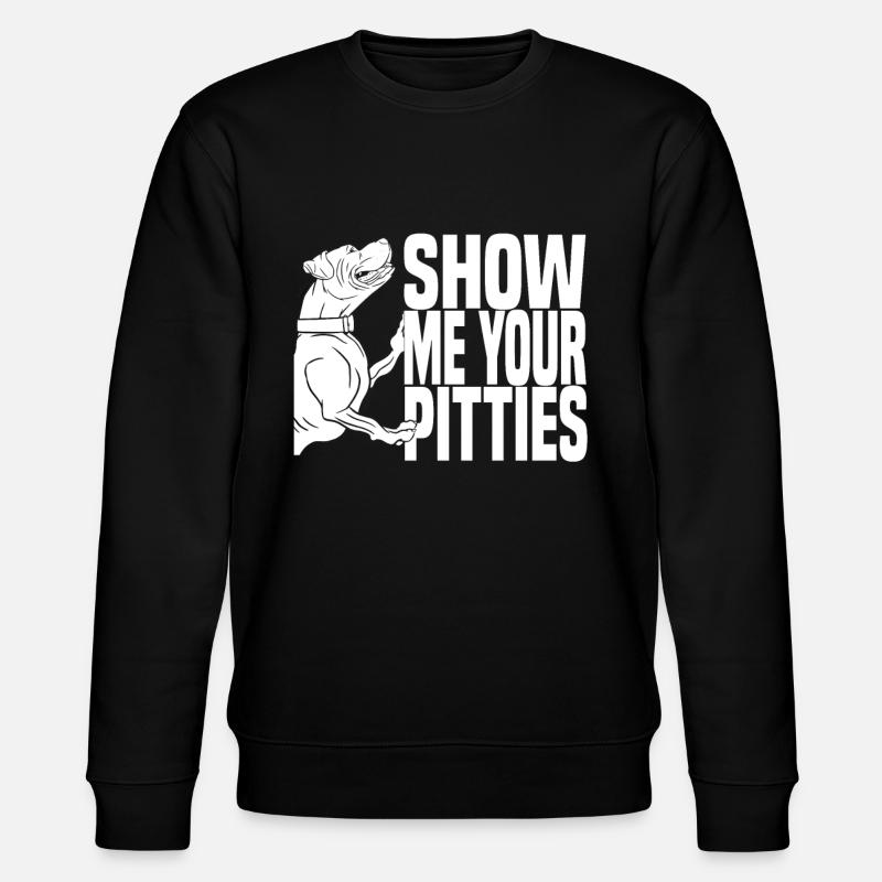 Pitbull Mitleid Pitbull Verbot - Stanley/Stella Unisex Bio-Sweatshirt CHANGER  - Schwarz