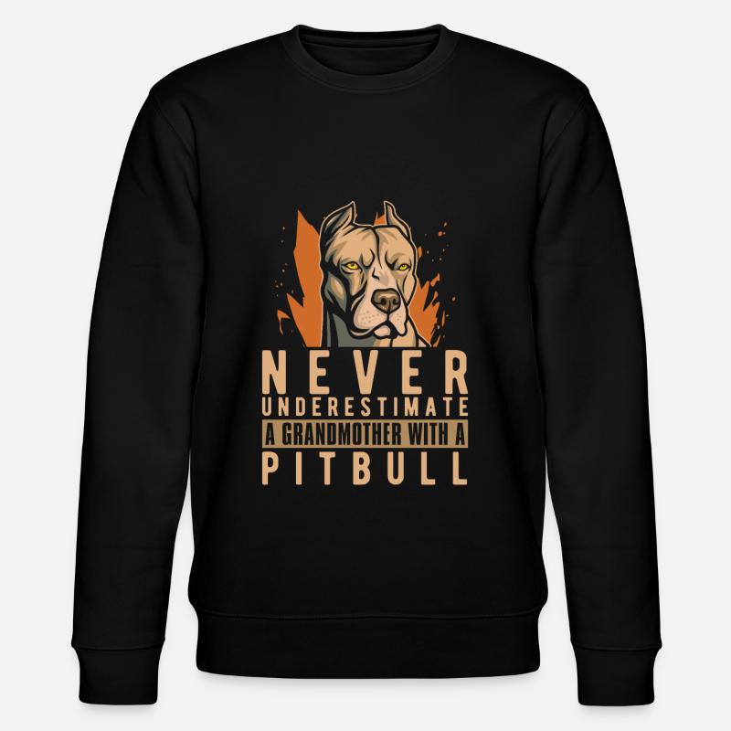 Pitbull Grand-mère Pitbull Interdiction - Sweat bio CHANGER Stanley/Stella Unisexe - noir