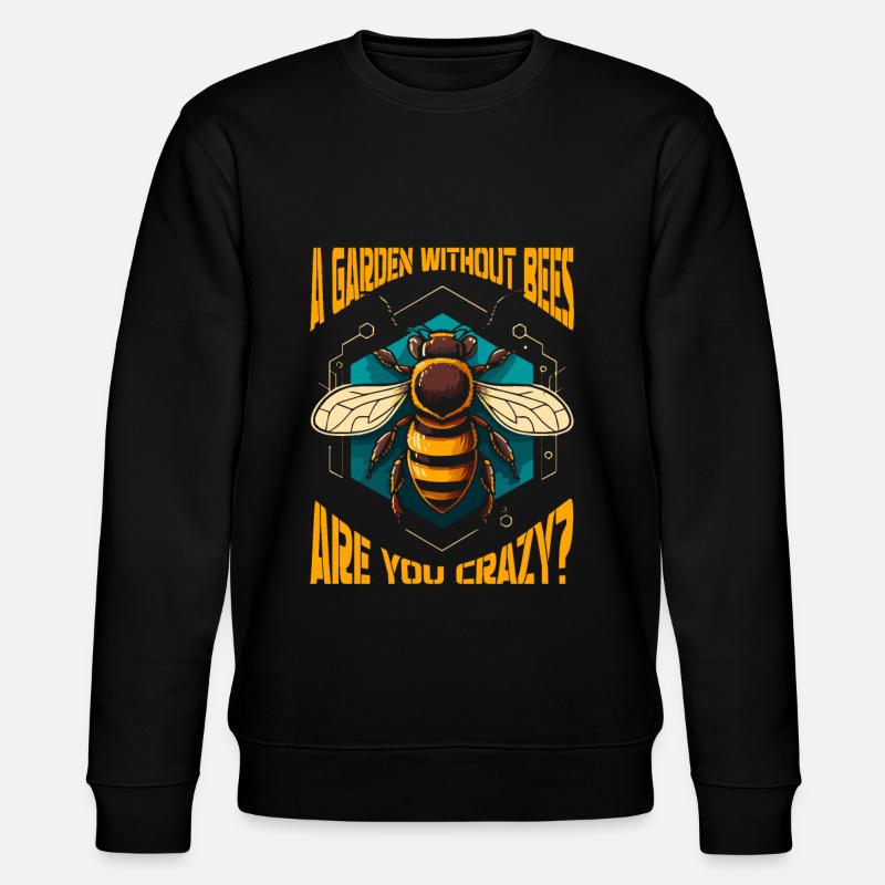 Hobbygärtner Garten Gartenbienen - Stanley/Stella Unisex Bio-Sweatshirt CHANGER  - Schwarz