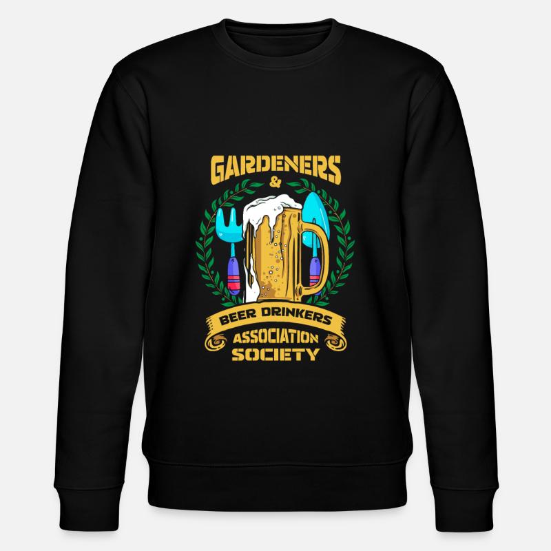 Hobbygärtner Garten Cool Gartenbier - Stanley/Stella Unisex Bio-Sweatshirt CHANGER  - Schwarz