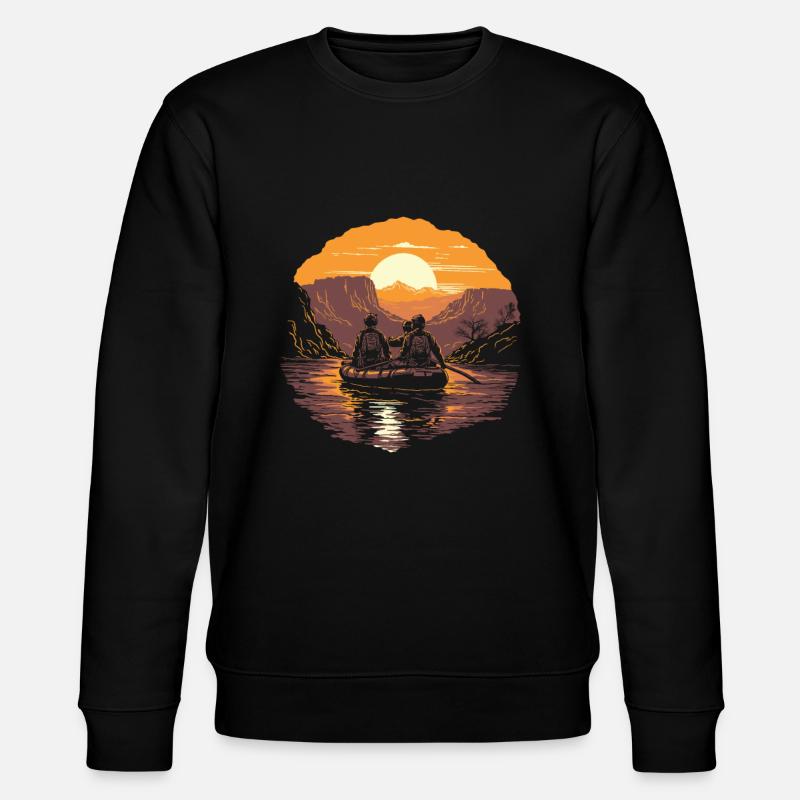 Rafting - Stanley/Stella Unisex Bio-Sweatshirt CHANGER  - Schwarz
