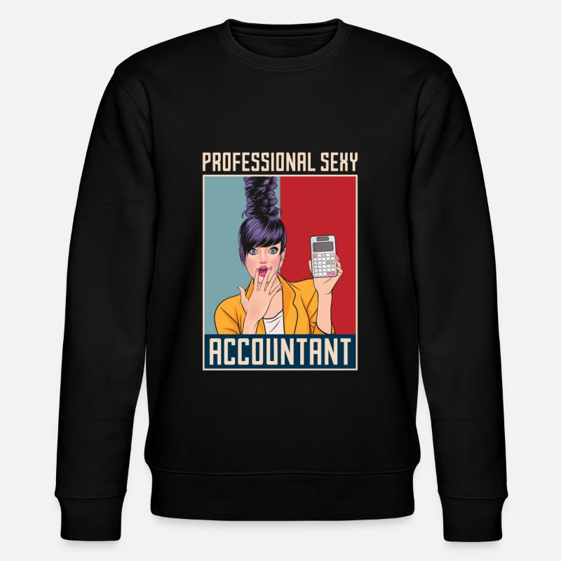 Calculatrice de conseiller fiscal comptable - Sweat bio CHANGER Stanley/Stella Unisexe - noir