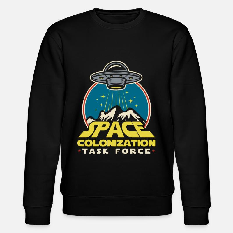 Space Space Cool Space Colonization - Stanley/Stella CHANGER Unisex Organic Sweatshirt - black