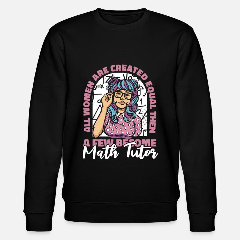 Mathelehrer Mathe Lehrer Rollstuhl - Stanley/Stella Unisex Bio-Sweatshirt CHANGER  - Schwarz