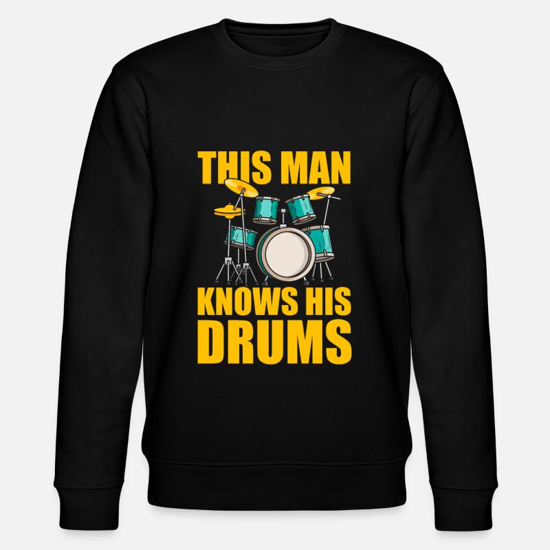 Drums Drummer Drummer Cool - Stanley/Stella CHANGER Unisex Organic Sweatshirt - black