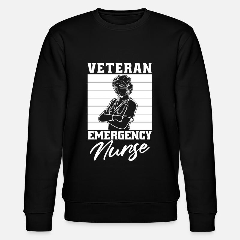 Krankenschwester Notfallkrankenschwester - Stanley/Stella Unisex Bio-Sweatshirt CHANGER - Schwarz
