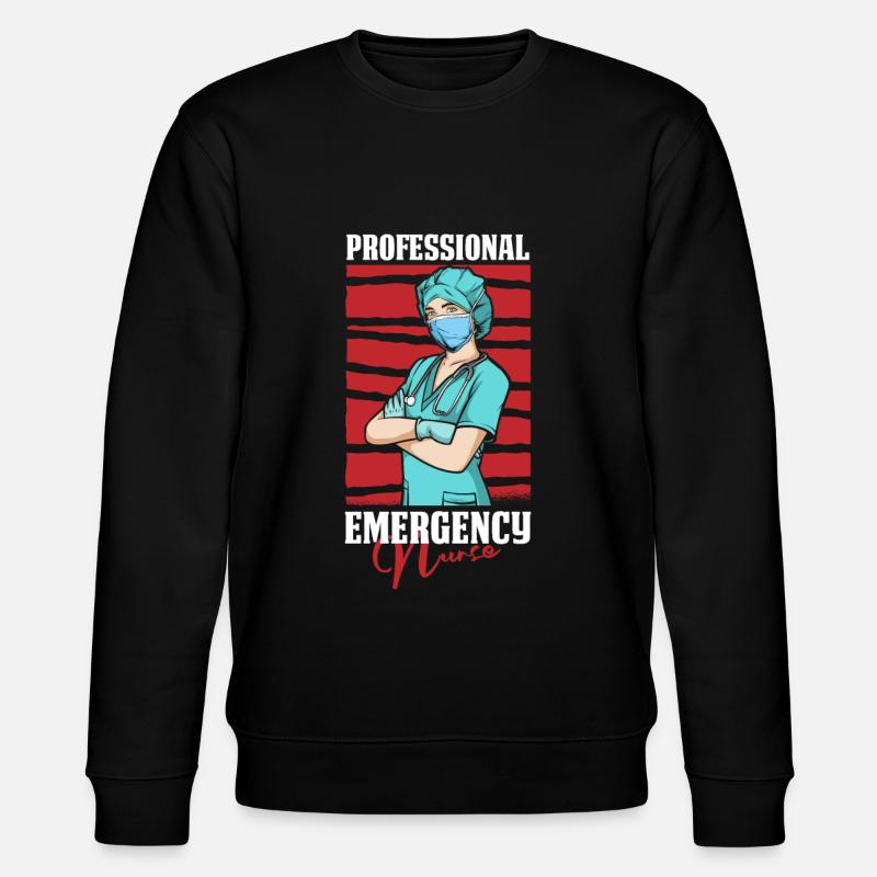 Krankenschwester Fachmann - Stanley/Stella Unisex Bio-Sweatshirt CHANGER  - Schwarz
