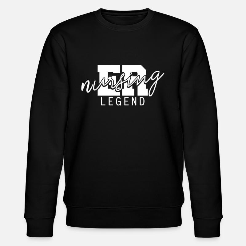 Krankenschwester Legende Notfallkrankenschwester - Stanley/Stella Unisex Bio-Sweatshirt CHANGER  - Schwarz